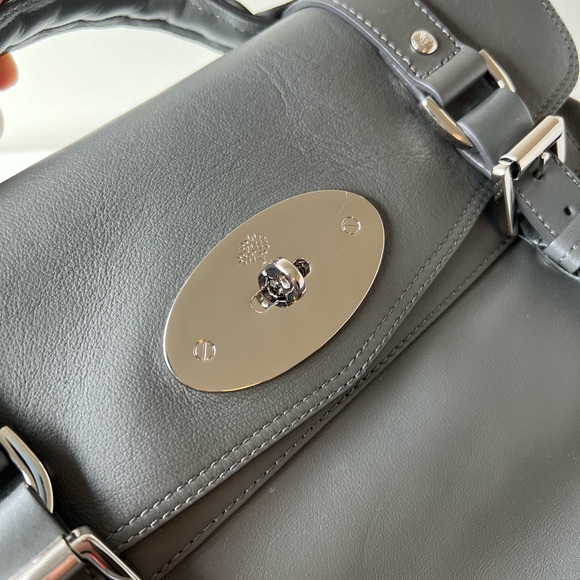 Mulberry Alexa bag in grey classic silky calf leather - Picture 5 of 16